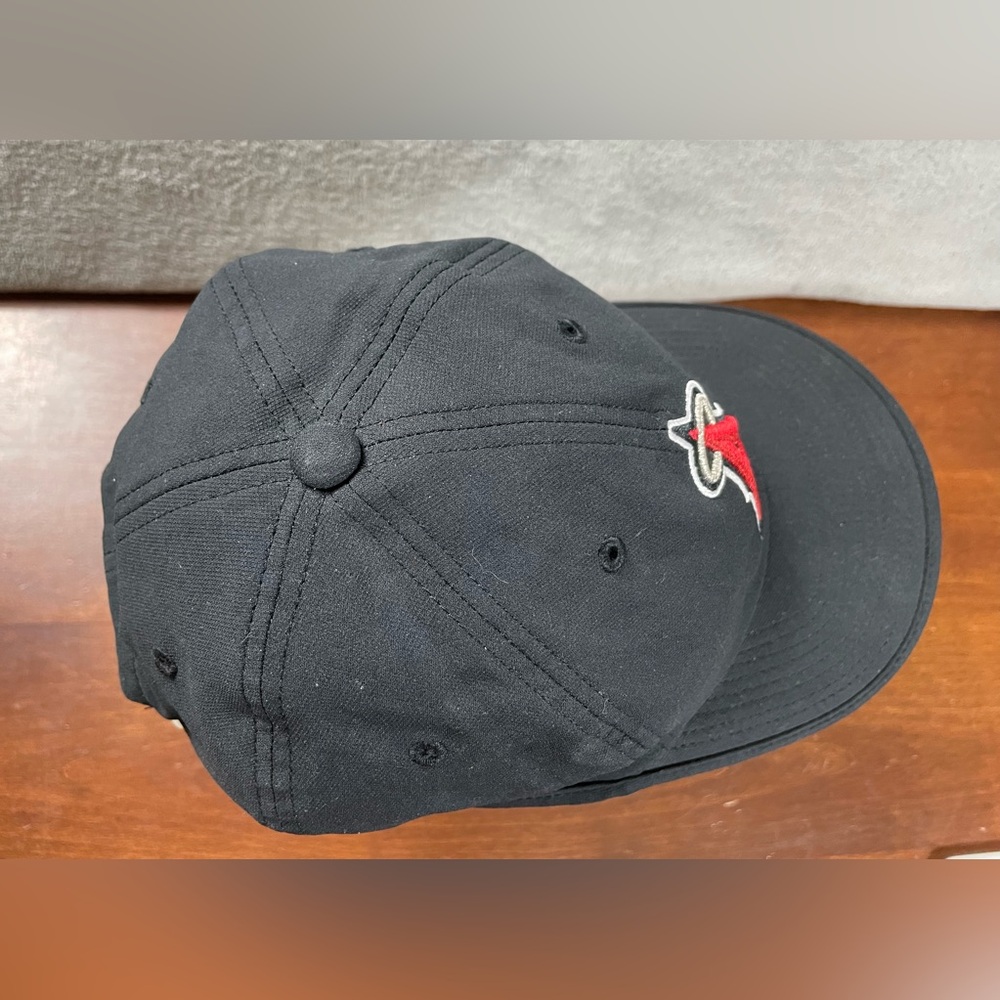 Nike Heritage86 HAT CAP MLB LOS ANGELES ANGELS Of Anaheim Black Red Embroidered - Picture 8 of 12